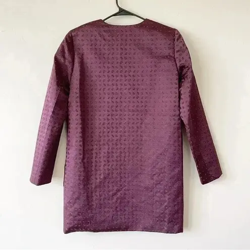 Alexander Wang Micro Paisley Tunic Silk-Blend Mini Dress Stardust 4 NWT