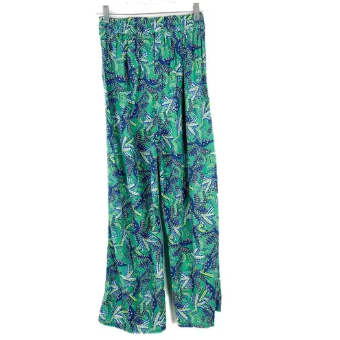 Midnight sky NWT Floral Linen Blend Belted Pull On Pants Size Small S NEW