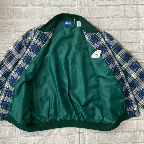 ep pro golf women M/10 100% cotton plaid shorts and full zip jacket set