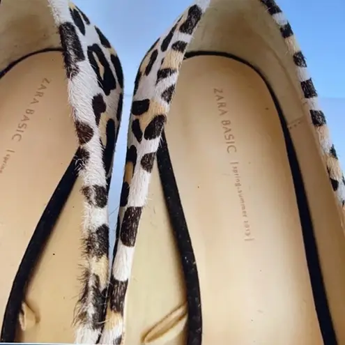 ZARA  Kitten Heel Fall Trend Leopard Print Shoes