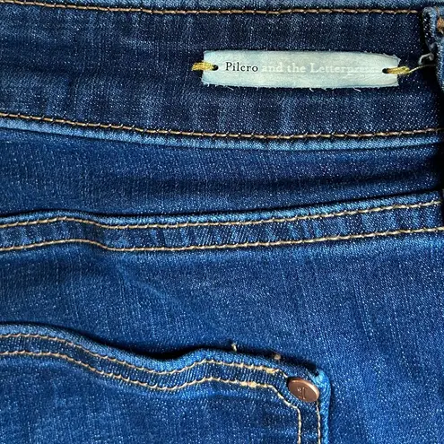 Pilcro and the Letterpress Anthropologie Jean Shorts Fit S.TE.T. SIZE 27 Merlot