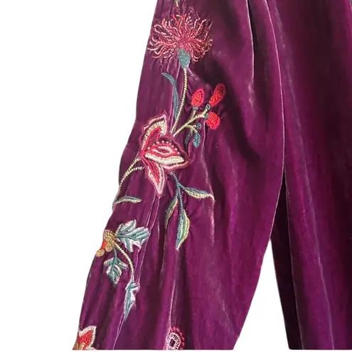 Johnny Was Nikkola heavily embroidered velvet shift dress NWT (oversized)