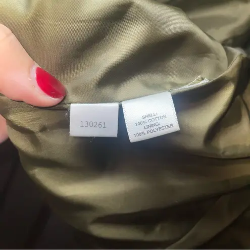 ATL Studio Size 8 Corduroy Fall Floral Button Blazer Jacket Business Casual Brown