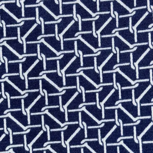 Brooks Brothers 346 Blue & White Print Natalie Fit Cropped Pants Women’s Size 10