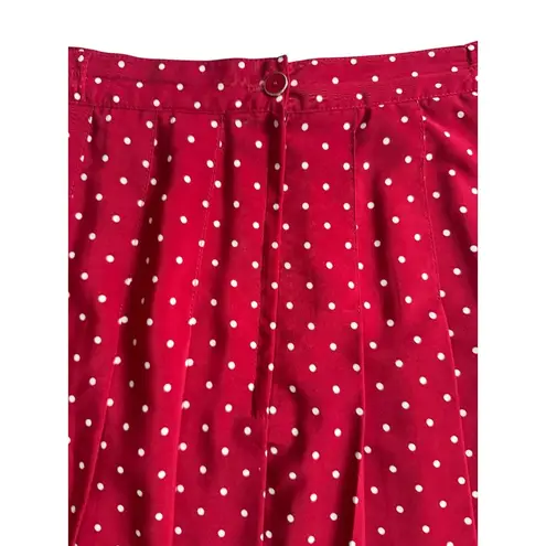 TAIL Vintage Red Polka Dot Pleated Tennis Skirt Size 16