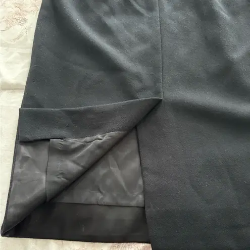 Bloomingdales Bloomingdale’s vintage 100% wool red & black high neck lined midi dress, size 6