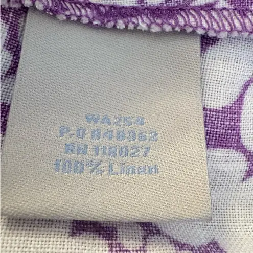 Boden Linen Mandala Print Dress Cruise Resort Vacation Wear Sz 12🧡 Purple