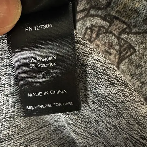 Ali Miles 1X Grey Pullover Top Girl Power Cat Dog Artsy Women Teacher Graphic Gray