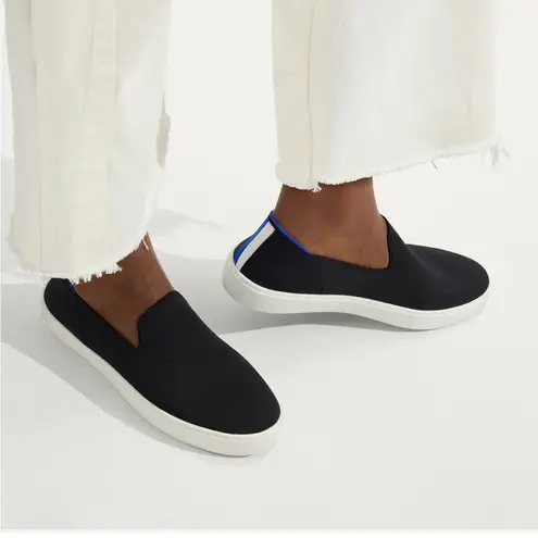 Rothy's Original Slip-On Sneakers Black Minimalist Comfort Shoes S-427 Sz 9.5