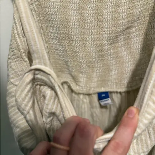 Old Navy  Tan and White Striped Romper size 2x