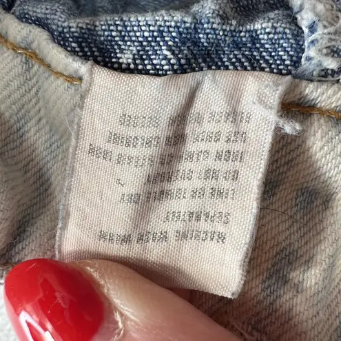 Vintage Jrs 7 1980’s Denim Short Overalls Acid Washed Pleated Long Grunge Punk Blue Size undefined