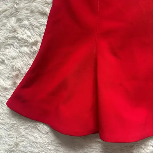 Likely Alia Dress Fit & Flare Puff Sleeve Mini in Scarlet Red Sz 8 NWT New