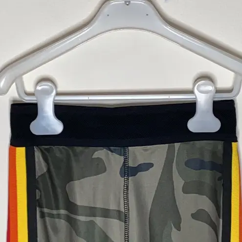 Pam & Gela Excel rainbow stripe biker shorts sz 0