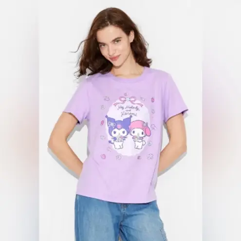 Hybrid Apparel NWT My Melody and Kuromi Short Sleeve Graphic T-Shirt Size XS