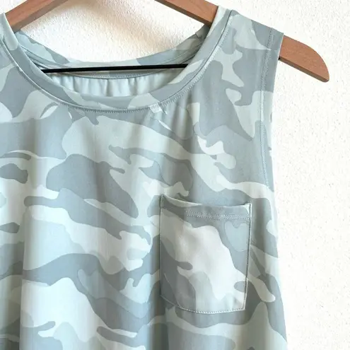 RBX Active Green Camo Super Soft Easy Crew Neck Sleeveless Tank Women's XL