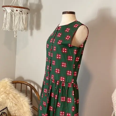 None Modest Handmade quilt inspired midi dress