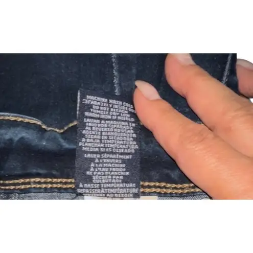 Ymi Jeans Women's Dark Blue Wash Sky High Skinny Modern Chic Size 7