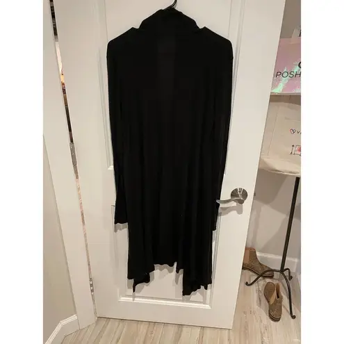 Three Dots  long black cardigan size medium