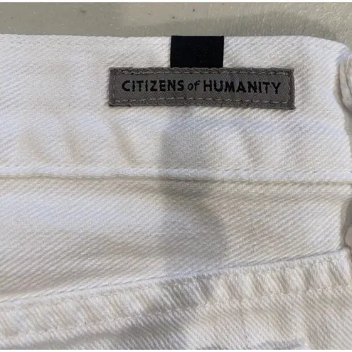 Citizens of Humanity  Skirt Womens Small (28) White Mini Raw Edge Y2K 90s C of H