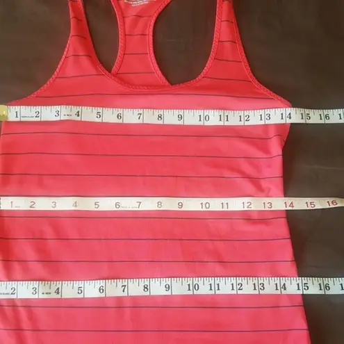 Brooks Womens Tank Top Running Striped Racerback Activewear Workout Size XS