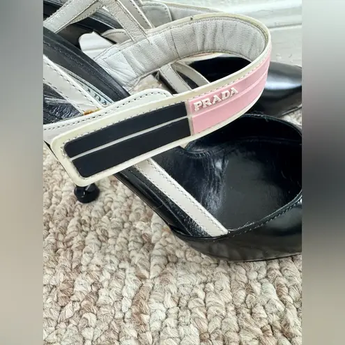 Prada 
Mary Jane patent leather heels Size 36 1/2