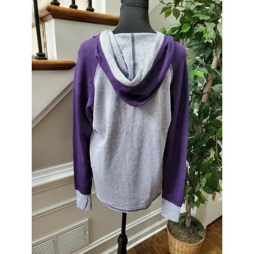 Boxer Craft Women Purple Polyester Long Sleeve Pullover Casual Hoodie Size Small