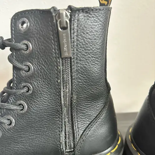 Dr. Martens  Black Boots with Yellow Stitching Sz 7