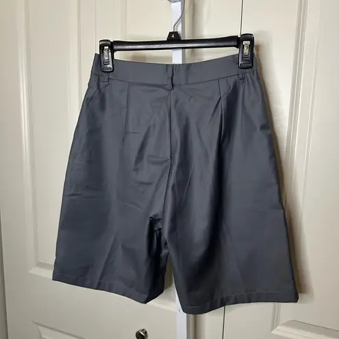 Commense Gray Flat Front Shorts Versatile Style Size XS