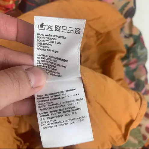 Farm Rio size XL Anthropologie crochet tiger tropical midi dress toucan hawaii