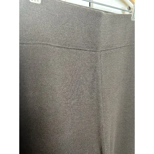 Dockers Women’s Tapered Crop Wool Blend Brown Straight Leg Pull On Pants XL