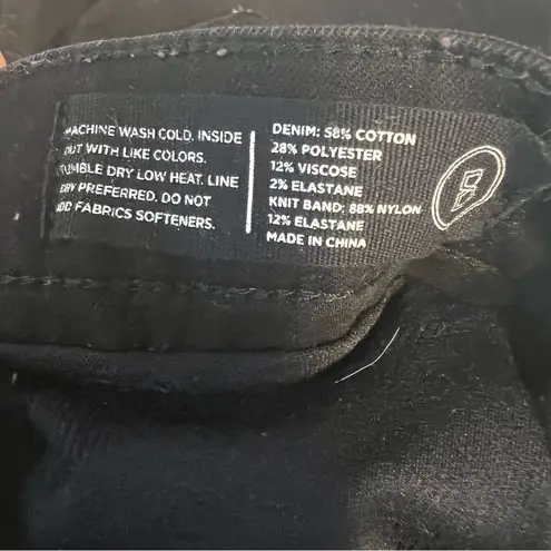 Blanqi Denim Maternity Postpartum Belly Support Skinny Jeans black Wash Size 8