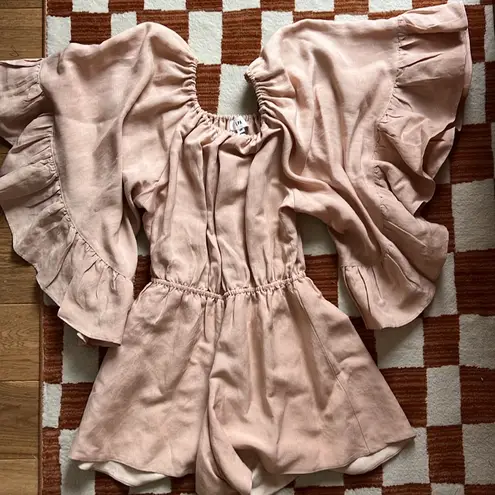 LPA - blush linen romper