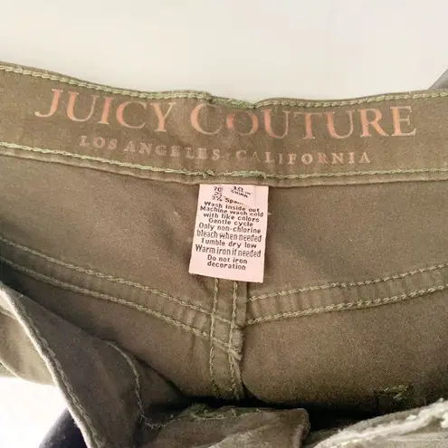 Juicy Couture  Women’s Size 10 Green Skinny Velour Jeans Pants Stretch Skinny