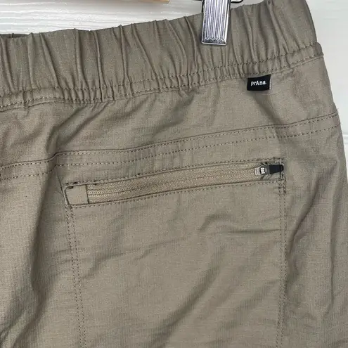 prAna Double Peak Skort Skirt Size 14 Color Mud Khaki Gorpcore Hiking Cotton NWT