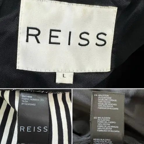 Reiss Tilda Blazer black and white Size L