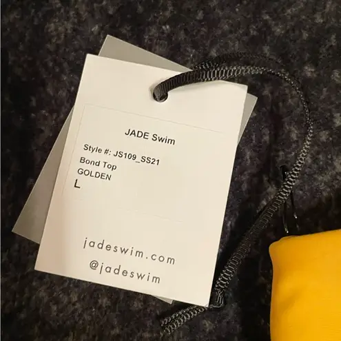 Jade swim Bond Bikini Top in Golden yellow