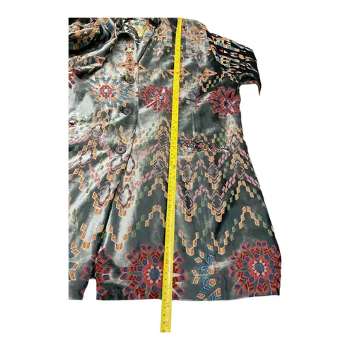 Johnny Was Alika Velvet
Geometric Silk Blazer Bohemian XXL