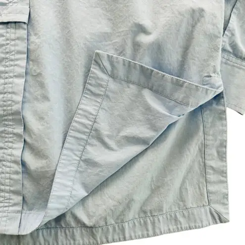 Brochu Walker The Lea Popover Shirt Size Medium Oxford Blue Relaxed Fit