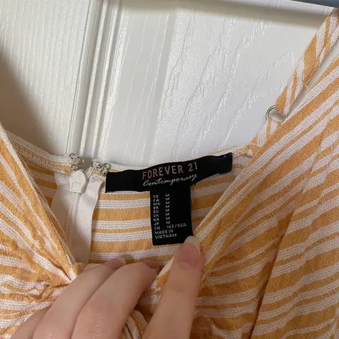 Forever 21 Cutout Front Tie Maxi Dress