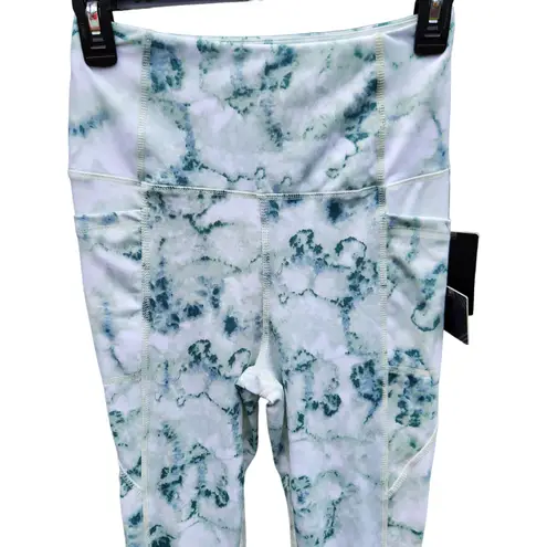 BSP Atomic Jelly Aqua Women's Leggigns Size Medium Green Aqua White Tye