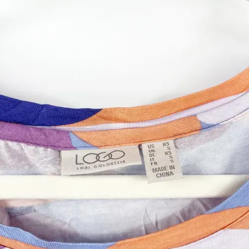 LOGO By Lori Goldstein Womens Bundle Lot (2) Floral Blouse & Camo Tank Top XS