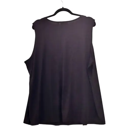 Susan Graver Womans Embelished Tank Size 2x LIquid Knit Elegant Timeless Stretch