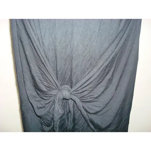 prAna New Womens NWT L Black Dress Foundation Tie Soft Cap Sleeves Tencel Modal