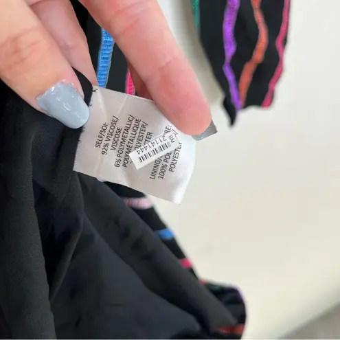 Tanya Taylor Metallic Striped Wrap Sheath Dress