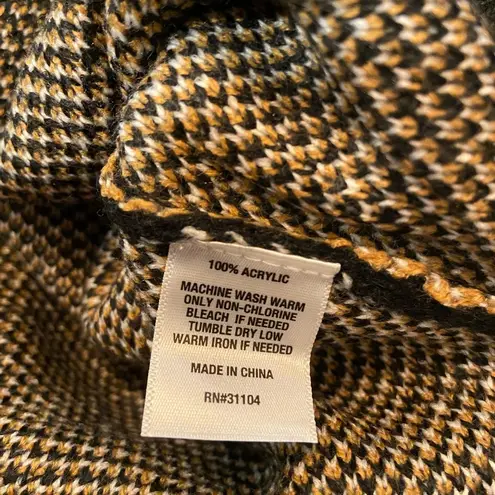 NWT New Directions Size XL Black Leopard Print Mock Neck Tunic Sweater Oversized