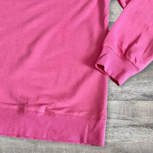 Boutique COFFEE Letter Embossed Sweatshirt NEW Womens L Pink Crewneck Pullover