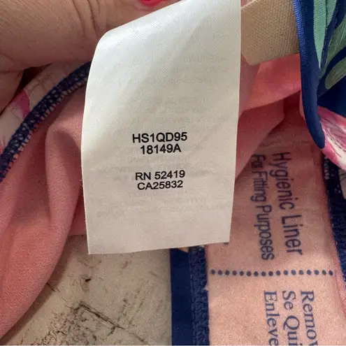 Hobie Floral Side Tie Bikini Bottom NWT size XS Blue Tropical Hipster Swimsuit - Image 11