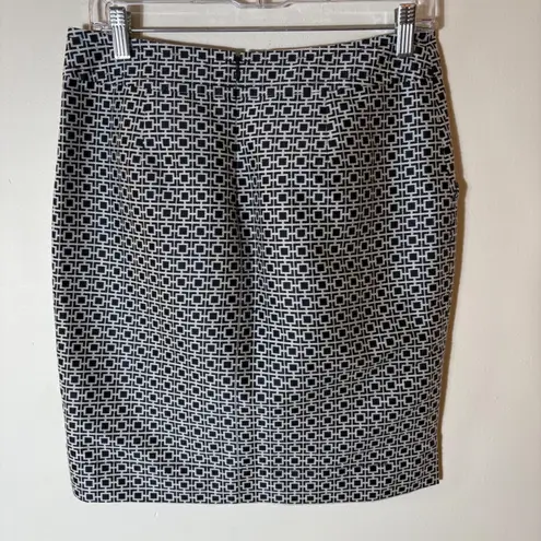 Banana Republic Geometric Print Silk-Blend Pencil Skirt Size 4