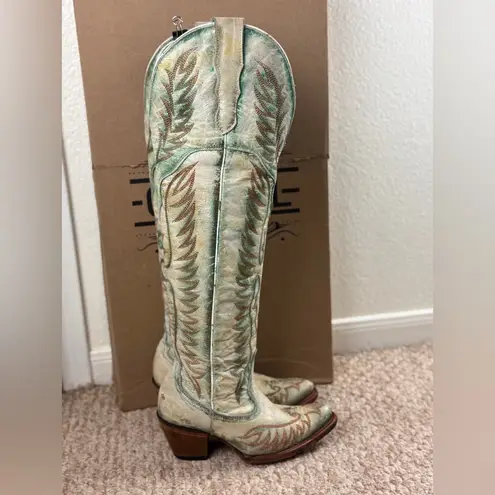 Corral Turquoise and Brown Western Boots Size 7M