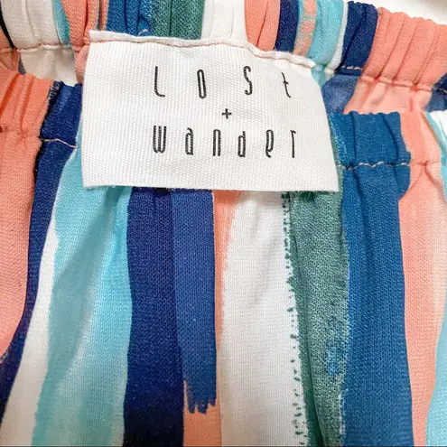 Lost + Wander Santorini Off the Shoulder Romper Size Small